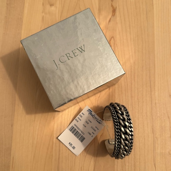 Madewell Jewelry - Women’s Madewell Silver-toned Chunky Chain Cuff Bracelet